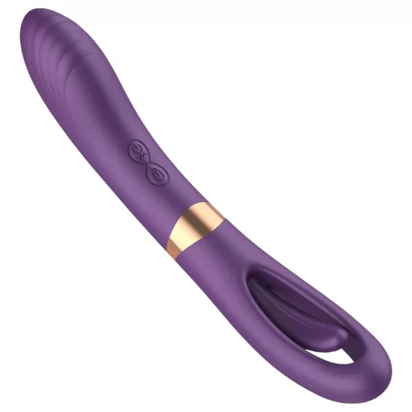Funny Me Dual - vibrador 2 em 1 língua recarregável - silicone lilás