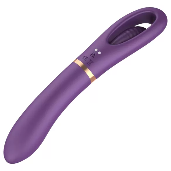 Funny Me Dual - vibrador 2 em 1 língua recarregável - silicone lilás