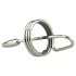 DeepRing - dilatador uretral com anel - metal 9cm prata