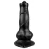 Animalorny - dildo animal cachorro - 12cm - preto