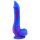 Inkipus - Dildo silicone com escroto - 18cm (azul-rosa)