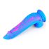 Inkipus - Dildo silicone com escroto - 18cm (azul-rosa)