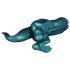 Dino-Sensação: Dildo Silicone 26cm Turquesa