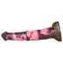 Cavalo Selvagem - Dildo de Silicone - 24cm (Marrom-Rosa)