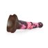 Cavalo Selvagem - Dildo de Silicone - 24cm (Marrom-Rosa)