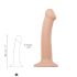 Strap-on-me M - Dildo realista de dupla camada - médio (natural)