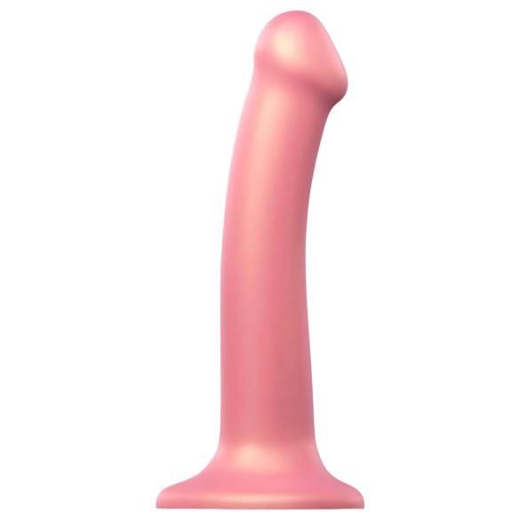 Strap-on-me Brilho Metálico M - Dildo Amigável à Pele (rosa metálico)