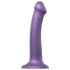 Strap-on-me Brilho Metálico M - Dildo Amigável à Pele (Lilás Metálico)
