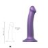 Strap-on-me Brilho Metálico M - Dildo Amigável à Pele (Lilás Metálico)
