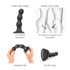 Strap-on-me Balls M - Dildo com Ventosa e Esferas (Preto)