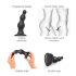 Strap-on-me Beads S - Dildo com Ventosa e Contas (preto)