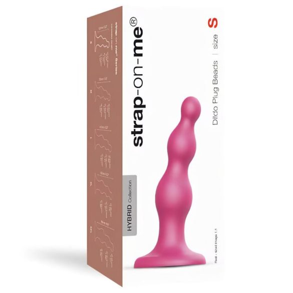 Strap-on-me Beads P - dildo com ventosa e contas (rosa)