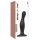 Dildo Curvo M com Ventosa - Preto (Strap-on-me)