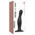 Dildo Curvo M com Ventosa - Preto (Strap-on-me)