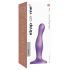 Curvy S: Dildo ondulado com ventosa (roxo)