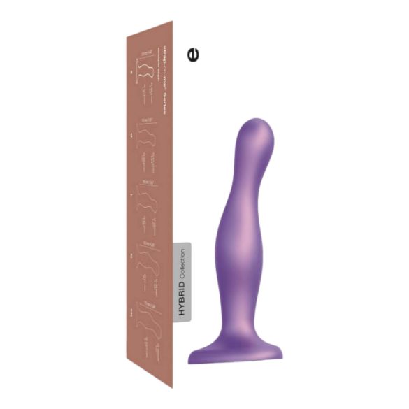 Strap-on-me Curvy M - dildo ondulado com ventosa (roxo)