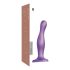 Strap-on-me Curvy M - dildo ondulado com ventosa (roxo)