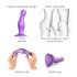 Strap-on-me Curvy M - dildo ondulado com ventosa (roxo)