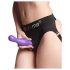 Strap-on-me Curvy L - Dildo ondulado com ventosa (roxo)