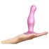 Strap-on-me Curvy M - Dildo ondulado com ventosa (rosa)