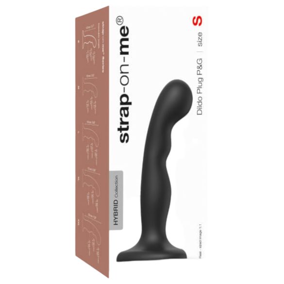 Strap-on-me P&G S – Dildo Curvado com Ventosa (Preto)