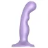 Strap-on-me - dildo com ventosa curvado - silicone roxo - tamanho S