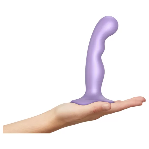 Strap-on-me - dildo com ventosa curvado - silicone roxo - tamanho S