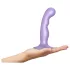 Strap-on-me - dildo com ventosa curvado - silicone roxo - tamanho S