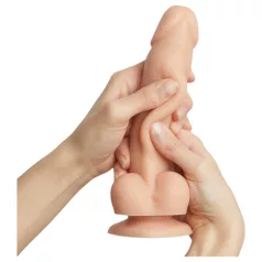   Strap-on-me S - dildo de dupla camada com ventosa (cor de pele)