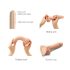 Strap-on-me S - Dildo de Dupla Camada com Ventosa (Cor Natural)