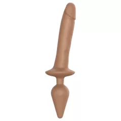   Strap-on-me Switch Realistic L - dildo 2 em 1 de silicone (cor natural)