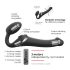 Strap-on-me S - Vibrador com Sucção, Ajustável - (Preto)