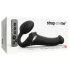 Strap-on-me - vibrador strap-on ondas de ar - M - silicone preto
