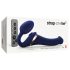 Strap-on-me S - vibrador com ondas de ar sutil e fixação (azul)