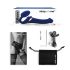Strap-on-me M - Vibrador Air Pulse Ajustável (Azul)
