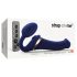 Strap-on-me M - Vibrador Air Pulse Ajustável (Azul)