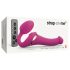 Strap-on-me S - Vibrador de Ondas de Ar com Arnês (Rosa)