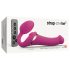 Strap-on-me M - Vibrador de Onda de Ar Líquida com Cinta (rosa)