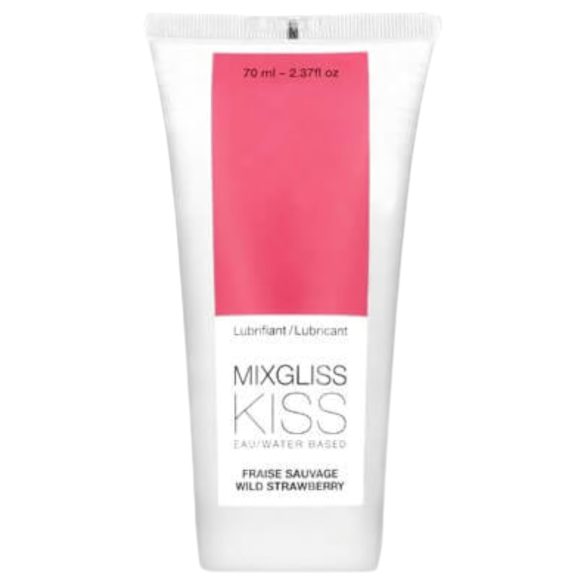 Mixgliss Kiss Wild - lubrificante à base d'água - morango (70ml)