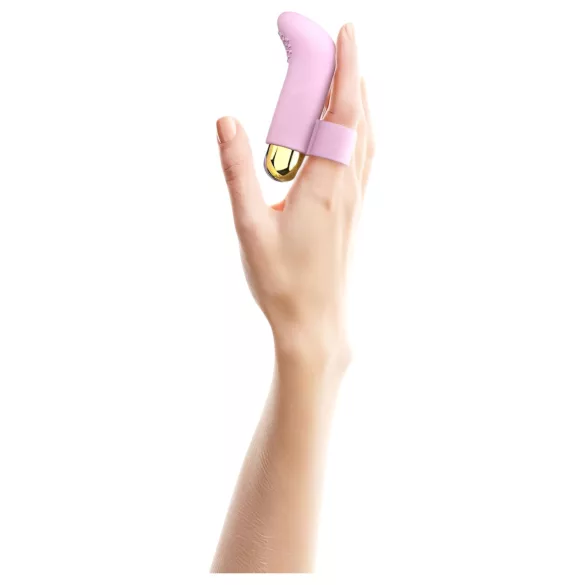 Love to Love - vibrador de dedo recarregável - silicone rosa