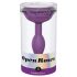 Plug Anal de Silicone com Rosas Abertas - Tamanho S (Roxo)