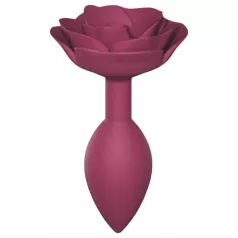   Amor para Amar Rosas Abertas M - plugue anal de silicone (vermelho)