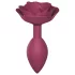 Amor para Amar Rosas Abertas M - plugue anal de silicone (vermelho)