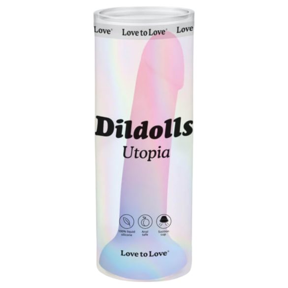 Dildolls Utopia - Dildo de Silicone c/ Ventosa (Colorido)