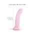 Dildolls Starlight - Dildo com ventosa e estrelas (rosa)