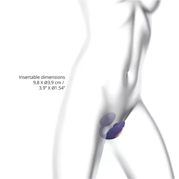 Love to Love Wonderlover - Vibrador G-ponto e clitóris (roxo escuro)