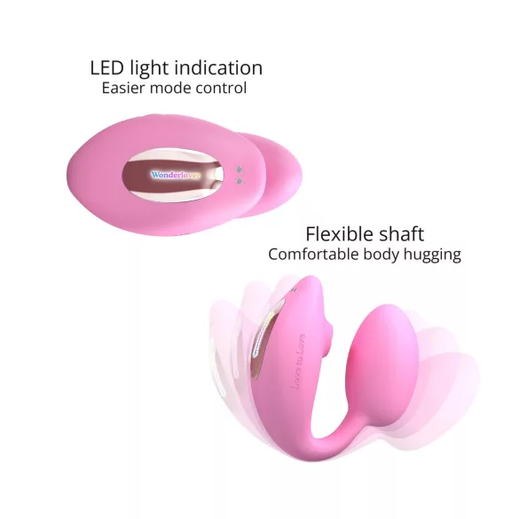 Love to Love Wonderlover - Vibrador ponto G e clitóris (rosa)