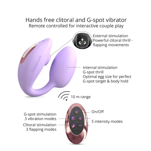 Love to Love Wonderlover - Vibrador Estimulador de Ponto G (Roxo)