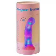   Love to Love Sugar Bomb - vibrador de silicone com LED luminoso (rosa-amarelo) - 16,9 cm