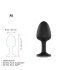 Plug Anal Diamante Geisha Preto - Dorcel